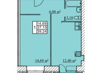 Продаю 1-комнатную квартиру, 39.2 м2, посёлок Красный Бор