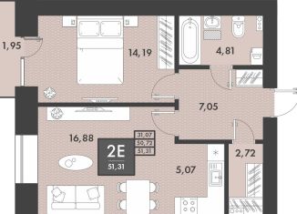 Продажа 2-комнатной квартиры, 51.3 м2, Забайкальский край, Проезжая улица, 4