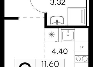 Продается квартира студия, 22.8 м2, городской посёлок Новоселье