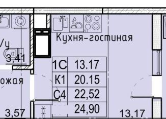 Продается квартира студия, 24.9 м2, Ставрополь, микрорайон № 36