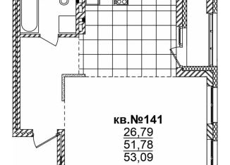 Продажа квартиры студии, 53.1 м2, Новосибирск, метро Речной вокзал, Садовая улица, 17