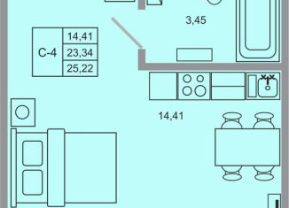 Продам квартиру студию, 25.2 м2, Бугры