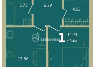 Продам 1-комнатную квартиру, 67 м2, Республика Башкортостан