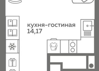 Продается квартира студия, 21.8 м2, Тюмень, улица Вадима Бованенко, 10, Калининский округ