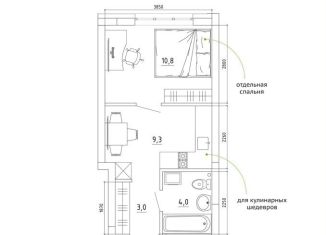 Продам однокомнатную квартиру, 28.1 м2, Кемеровская область