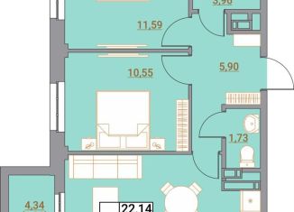 Продам 2-ком. квартиру, 58.2 м2, Ставропольский край