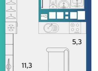 Продажа 1-комнатной квартиры, 26.3 м2, Ижевск, Устиновский район, улица Архитектора П.П. Берша, 44