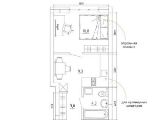 Продам однокомнатную квартиру, 28.1 м2, Кемерово, Рудничный район