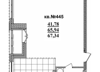 Продам 2-комнатную квартиру, 67.3 м2, Новосибирская область, Садовая улица, 17