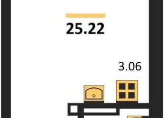 Продаю квартиру студию, 25.2 м2, Новосибирск, улица Королёва, 2