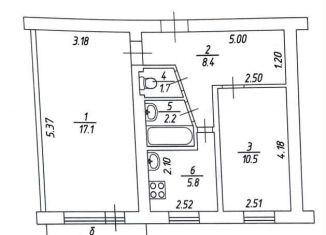 Продаю 2-ком. квартиру, 45.7 м2, Самара, Юбилейная улица