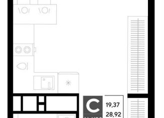 Продается квартира студия, 28.9 м2, Омская область