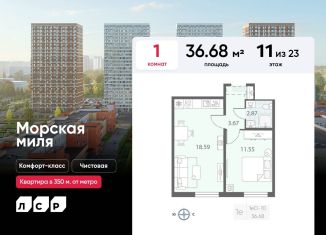 Продаю 1-комнатную квартиру, 36.7 м2, Санкт-Петербург, муниципальный округ Юго-Запад