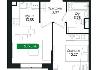 1-ком. квартира на продажу, 30.8 м2, Сертолово