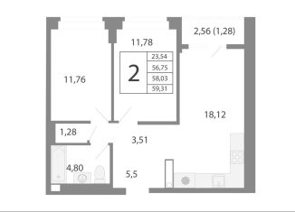 Продаю 3-ком. квартиру, 58 м2, Екатеринбург