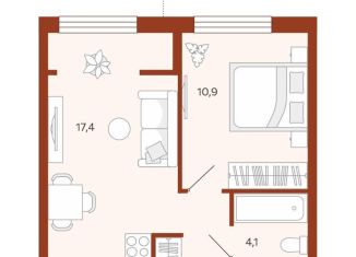 Продажа 1-ком. квартиры, 36.2 м2, Тюмень