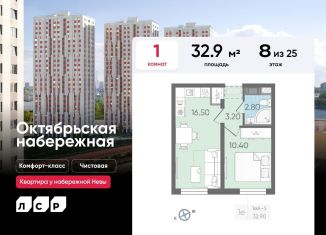 Продам 1-комнатную квартиру, 32.9 м2, Санкт-Петербург