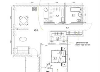 Продается 3-комнатная квартира, 68.5 м2, Кемерово