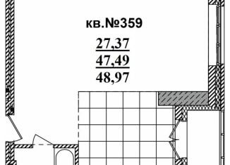 Продажа квартиры студии, 49 м2, Новосибирск, Садовая улица, 17, метро Речной вокзал