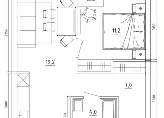 Продается двухкомнатная квартира, 42.4 м2, Кемерово