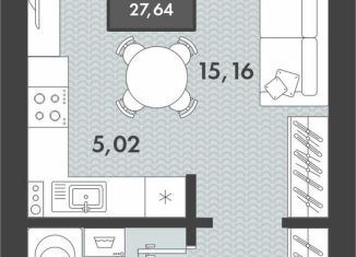 Продам квартиру студию, 27.6 м2, Забайкальский край, Проезжая улица, 4