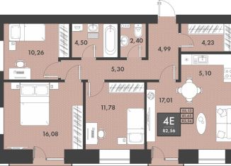 Продам 4-комнатную квартиру, 82.6 м2, Чита, Проезжая улица, 4