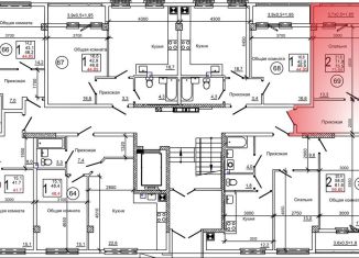 Продаю 2-ком. квартиру, 73.7 м2, село Мирное