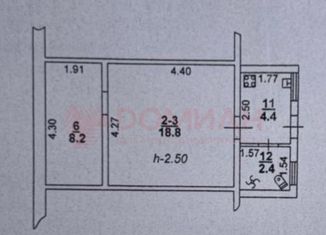 Продается 2-комнатная квартира, 34 м2, Ростов-на-Дону, улица 2-я Линия, 36, Пролетарский район