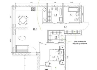 Продажа 3-комнатной квартиры, 68.5 м2, Кемерово, Рудничный район