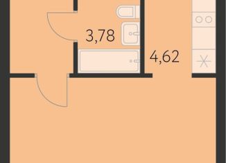 Квартира на продажу студия, 31.1 м2, Свердловская область, улица Академика Парина, 37А