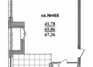 2-ком. квартира на продажу, 67.3 м2, Новосибирск, метро Площадь Ленина, Садовая улица, 17