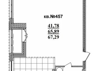 Продажа 2-ком. квартиры, 67.3 м2, Новосибирск, Садовая улица, 17, метро Речной вокзал