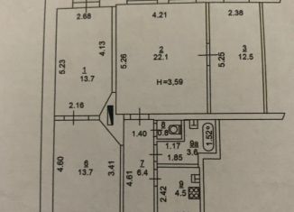 Продаю 3-комнатную квартиру, 80 м2, Ростовская область, Пушкинская улица, 130