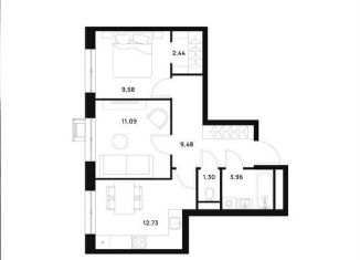 2-ком. квартира на продажу, 51 м2, Москва, Открытое шоссе, 14Д