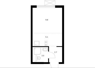 Продается квартира студия, 20.1 м2, Москва, жилой комплекс Люблинский Парк, 14.5