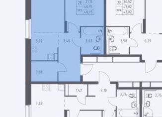 Продается 2-комнатная квартира, 41 м2, Красногорск, жилой комплекс Квартал Строгино, к1