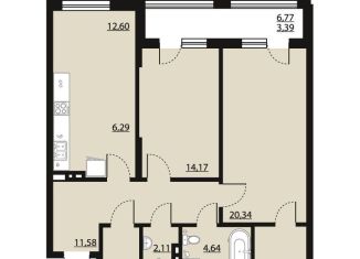 Продаю 2-ком. квартиру, 81.3 м2, Воронеж, Центральный район