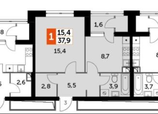 Продаю 1-комнатную квартиру, 37.9 м2, Москва, метро Тушинская, Строительный проезд, 9с9