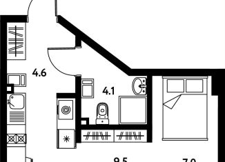 Продается квартира студия, 25.4 м2, Санкт-Петербург, Московский район, Московский проспект, 115В