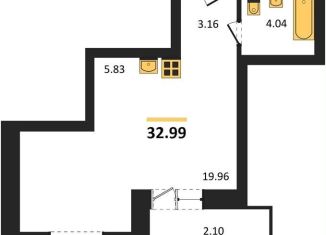 Продажа квартиры студии, 33 м2, Новосибирск, Калининский район, Игарская улица, 40/2