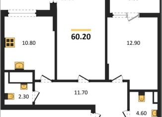 Продам 2-комнатную квартиру, 60 м2, Симферополь, улица Беспалова, 110В, Киевский район