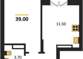 Продаю 1-комнатную квартиру, 39 м2, Новосибирск, метро Гагаринская, улица Брестская Горка, 8