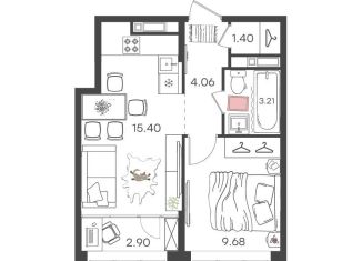 Продается однокомнатная квартира, 36.7 м2, Нижний Новгород, метро Кировская