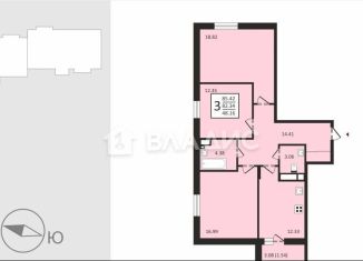 Продам 3-ком. квартиру, 83.9 м2, Владимирская область