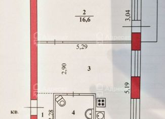 Продается 2-ком. квартира, 43.5 м2, Волгоград, Двинская улица, 2, Центральный район