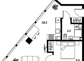 Продается 2-ком. квартира, 42.6 м2, Санкт-Петербург, Московский проспект, 115В, Московский район