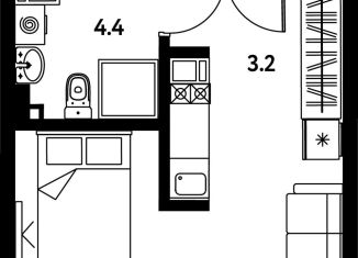 Продам квартиру студию, 23.2 м2, Санкт-Петербург, Московский район, Московский проспект, 115В