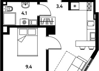 Продается 1-ком. квартира, 30.8 м2, Санкт-Петербург, Московский район, Московский проспект, 115В