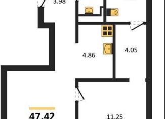 Продам двухкомнатную квартиру, 47.4 м2, Новосибирск, Калининский район, Игарская улица, 40/2