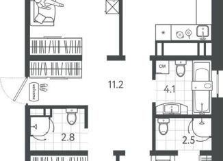 Продажа 3-комнатной квартиры, 90.5 м2, Краснодар, Колхозная улица, 5к4, ЖК Все Свои